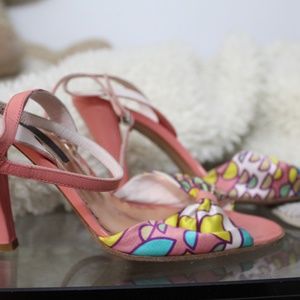 Marc Jacobs pink strap heels 8.5